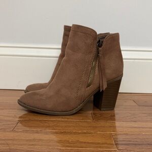 Brown Suede Ankle Boots